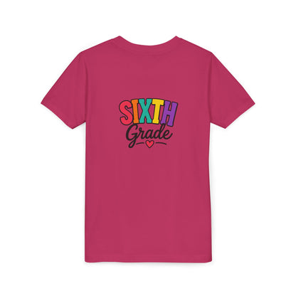 Sixth Grade Youth Tee – Colorful Back to School Shirt
