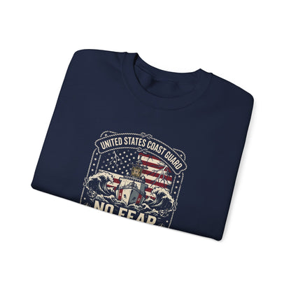 United States Coast Guard No Fear in the Storm Sweatshirt