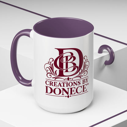Creations by Donece Logo Accent Coffee Mug (11/15oz)