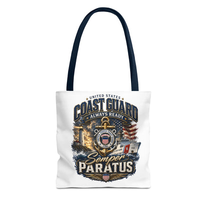 Coast Guard Semper Paratus Tote Bag – U.S. Coast Guard Patriotic Beach & Everyday Carry