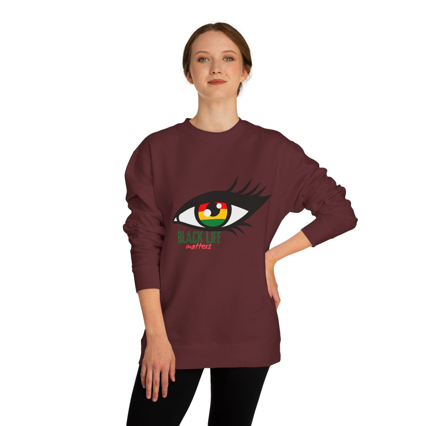 Black Life Matters Eye Graphic Sweatshirt