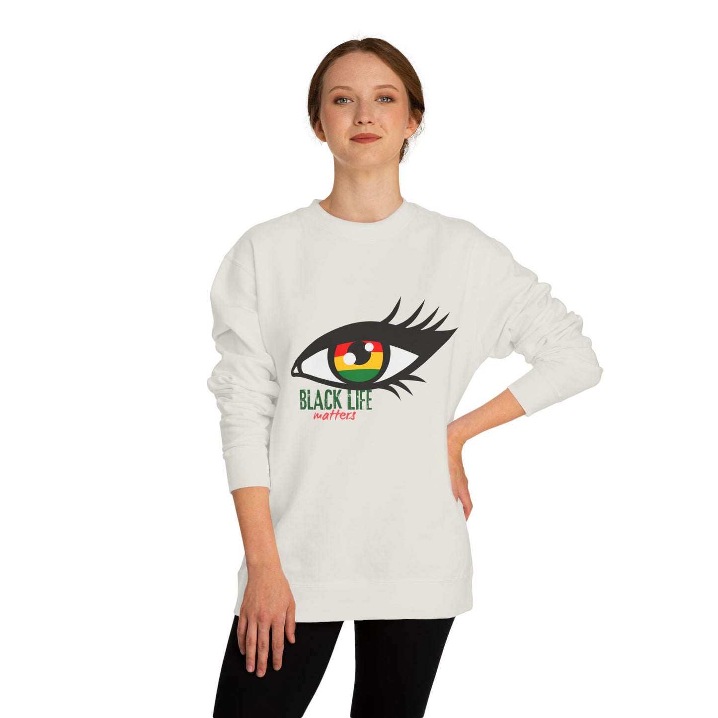 Black Life Matters Eye Graphic Sweatshirt