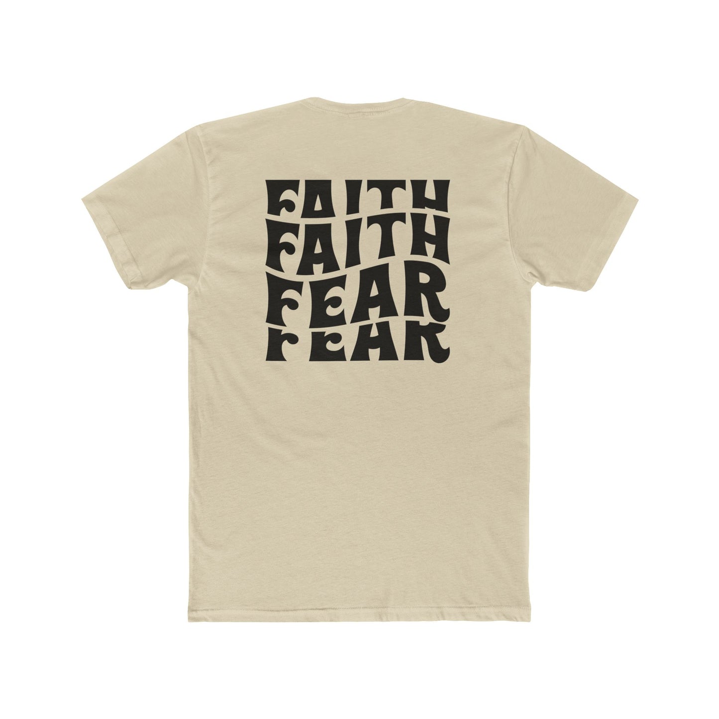 Faith Over Fear T‑Shirt — Bold Retro Typography Spiritual Tee