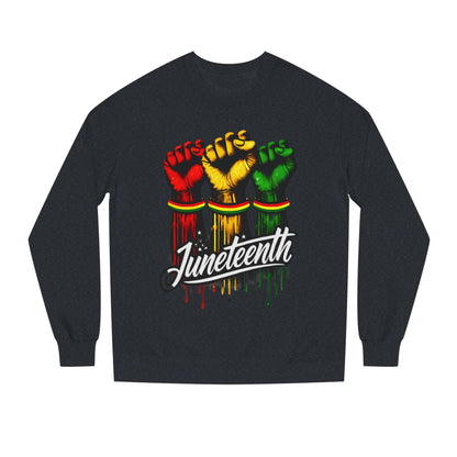 Juneteenth Fist Sweatshirt – Black Power Red Yellow Green Pride Crewneck