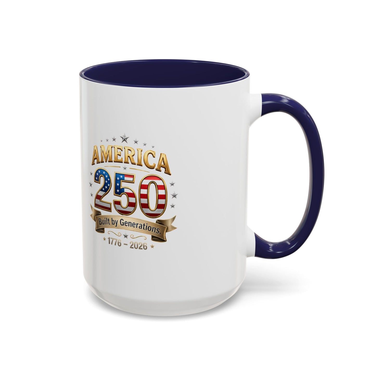 America 250 Coffee Mug — Patriotic 1776–2026 Anniversary Accent Mug