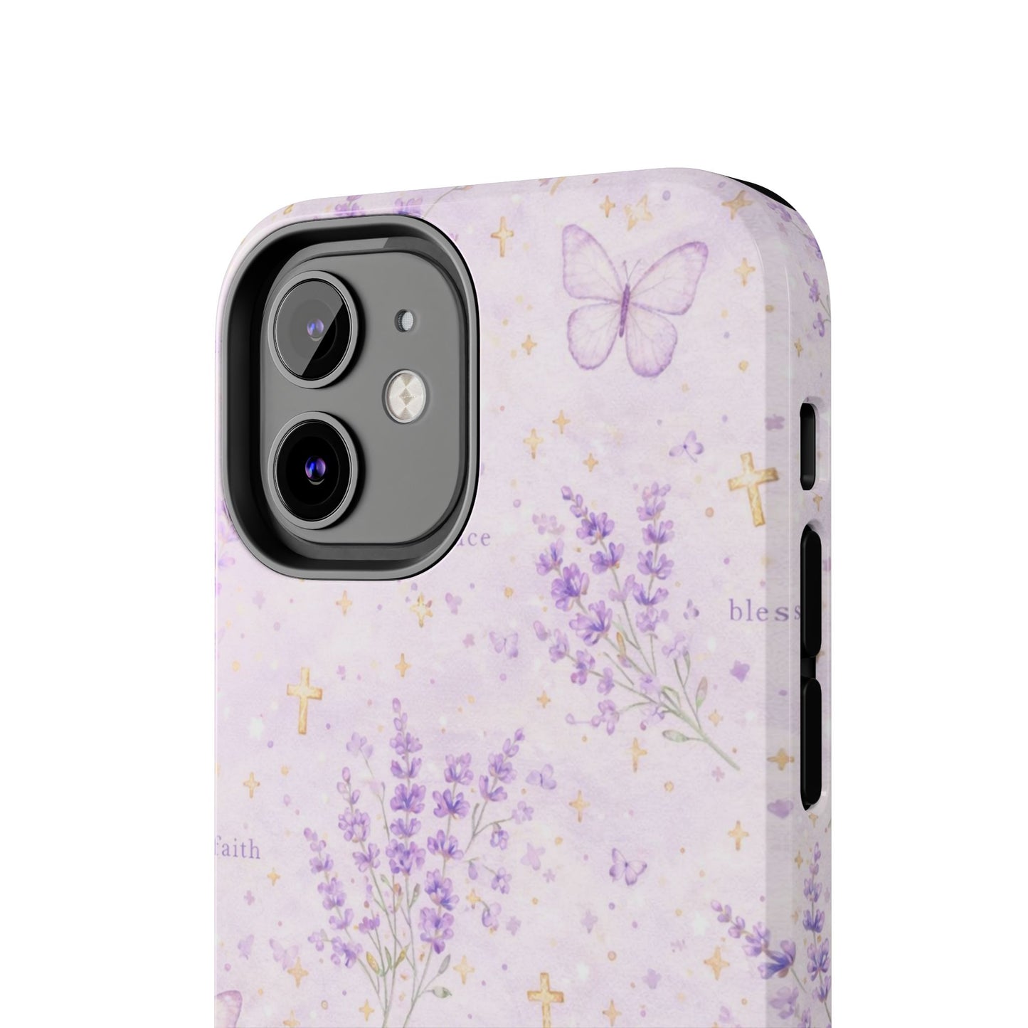Faith Grace Blessed Phone Case | Christian Floral iPhone Case