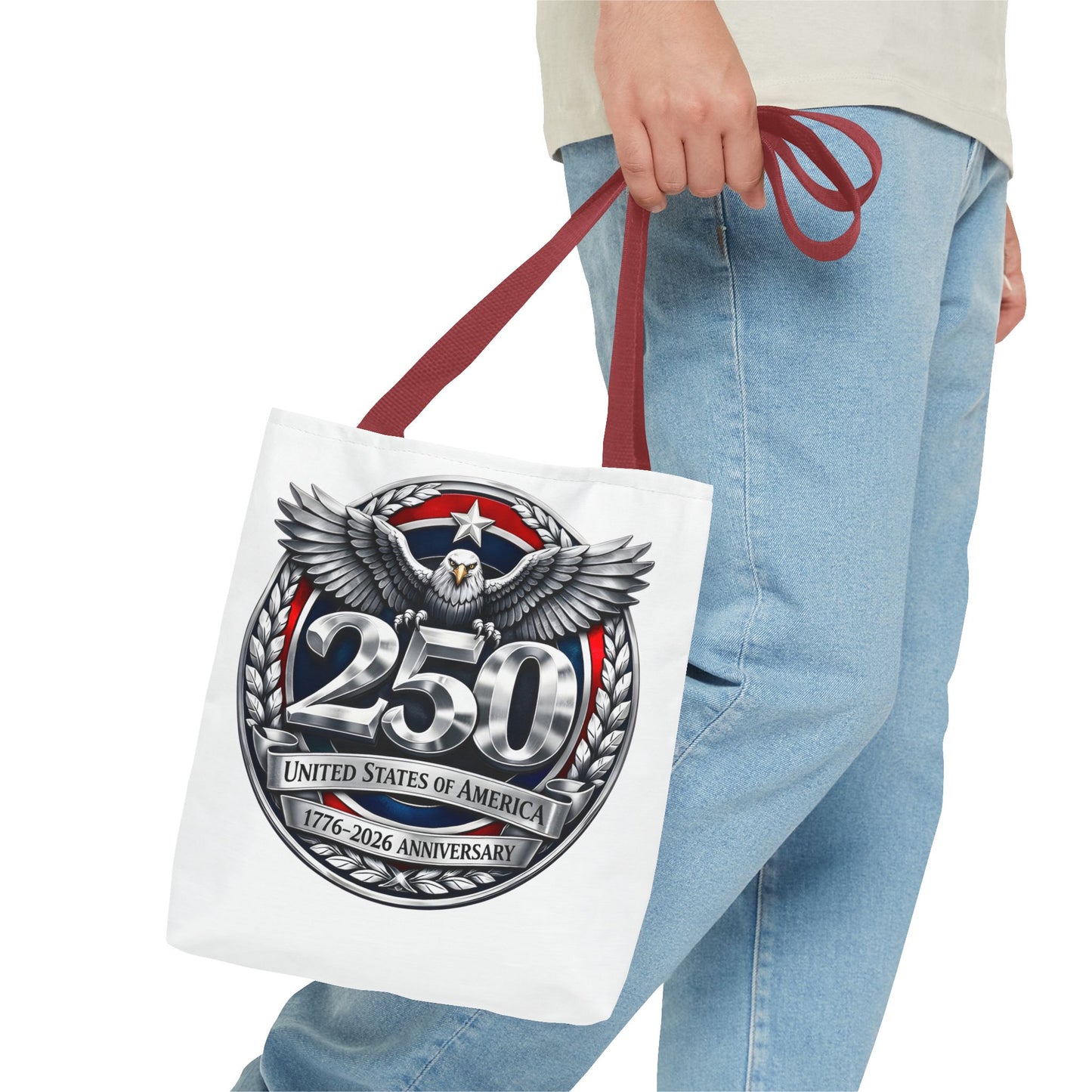250th USA Anniversary Tote Bag — Patriotic Eagle 1776–2026 Commemorative Tote