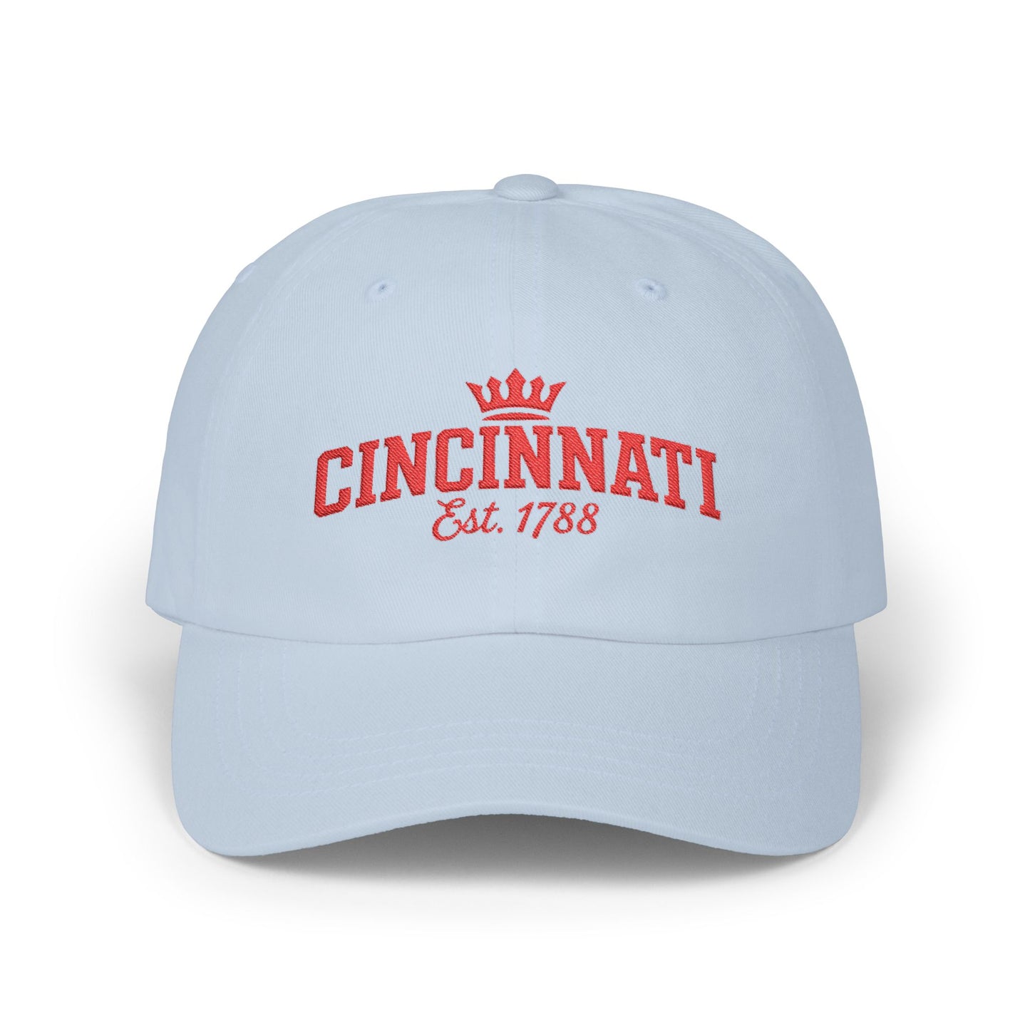 Cincinnati Classic Dad Cap – Embroidered 'Cincinnati Est. 1788' Crown Hat