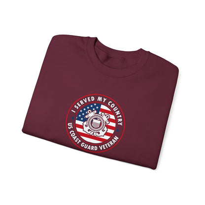I Served My Country US Coast Guard Veteran Sweatshirt