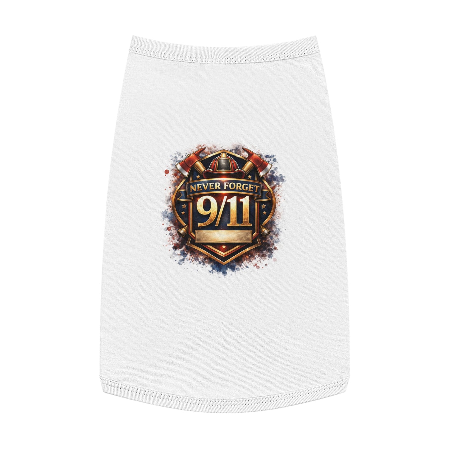 Pet Tank Top - "Never Forget 9/11" Memorial Dog Shirt