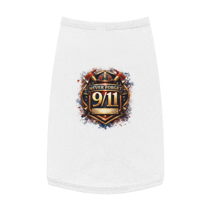 Pet Tank Top - "Never Forget 9/11" Memorial Dog Shirt