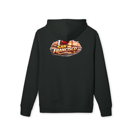 I Love San Francisco Hoodie — Retro City Skyline Graphic