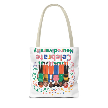Celebrate Neurodiversity Tote Bag — Inclusive Pride Reusable Shopper