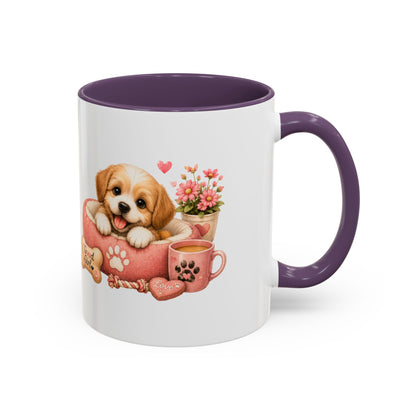 Cute Puppy Coffee Mug — Adorable 'Good Girl' Dog Design, Accent 11/15oz