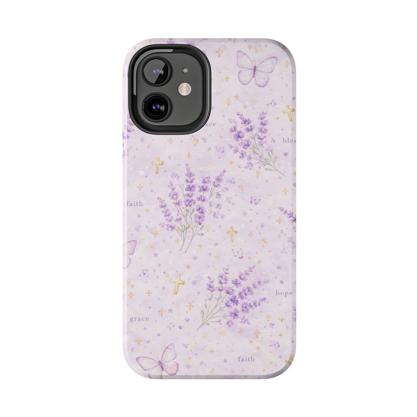 Faith Grace Blessed Phone Case | Christian Floral iPhone Case
