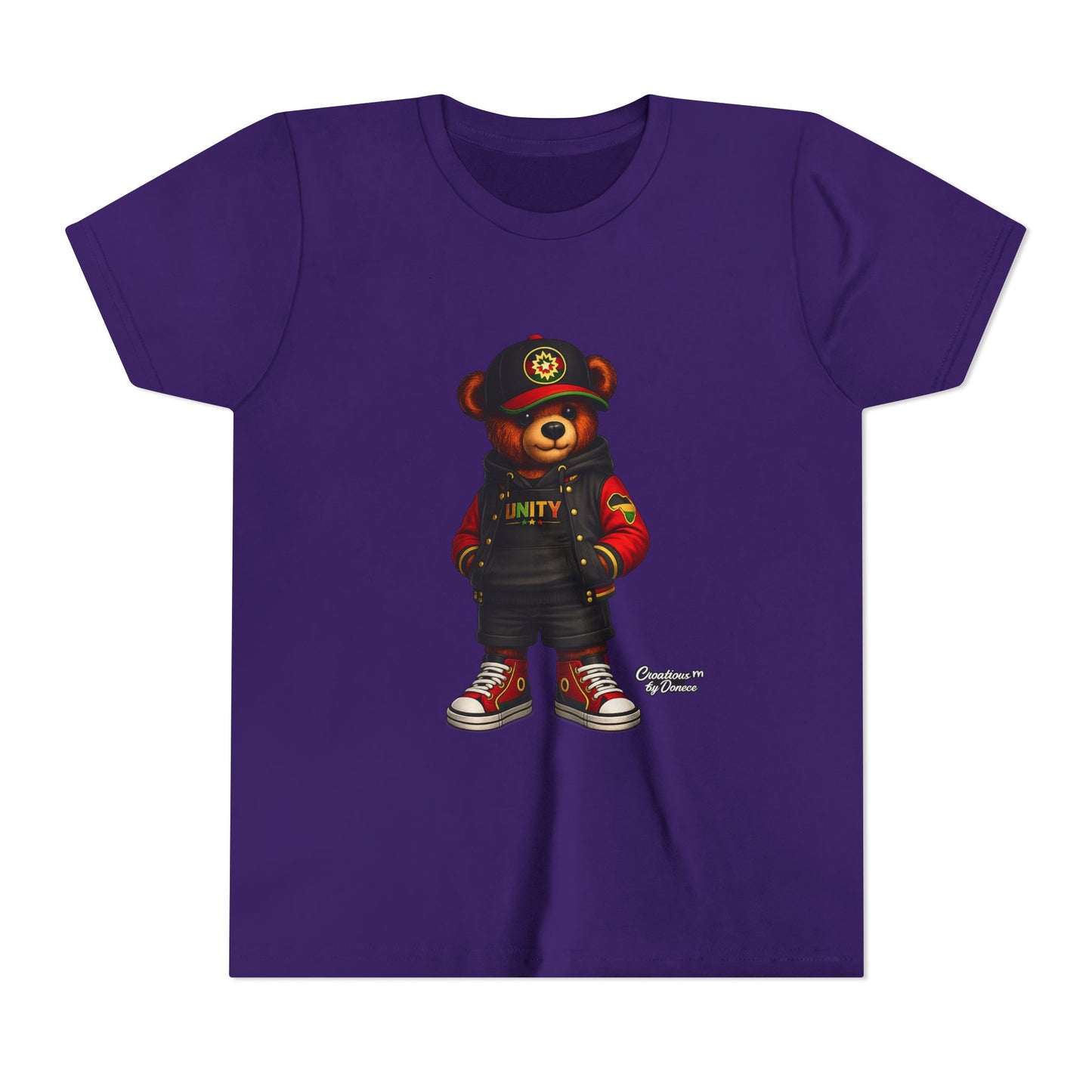 Youth Tee — 'Unity' Streetwear Teddy Bear Graphic Shirt