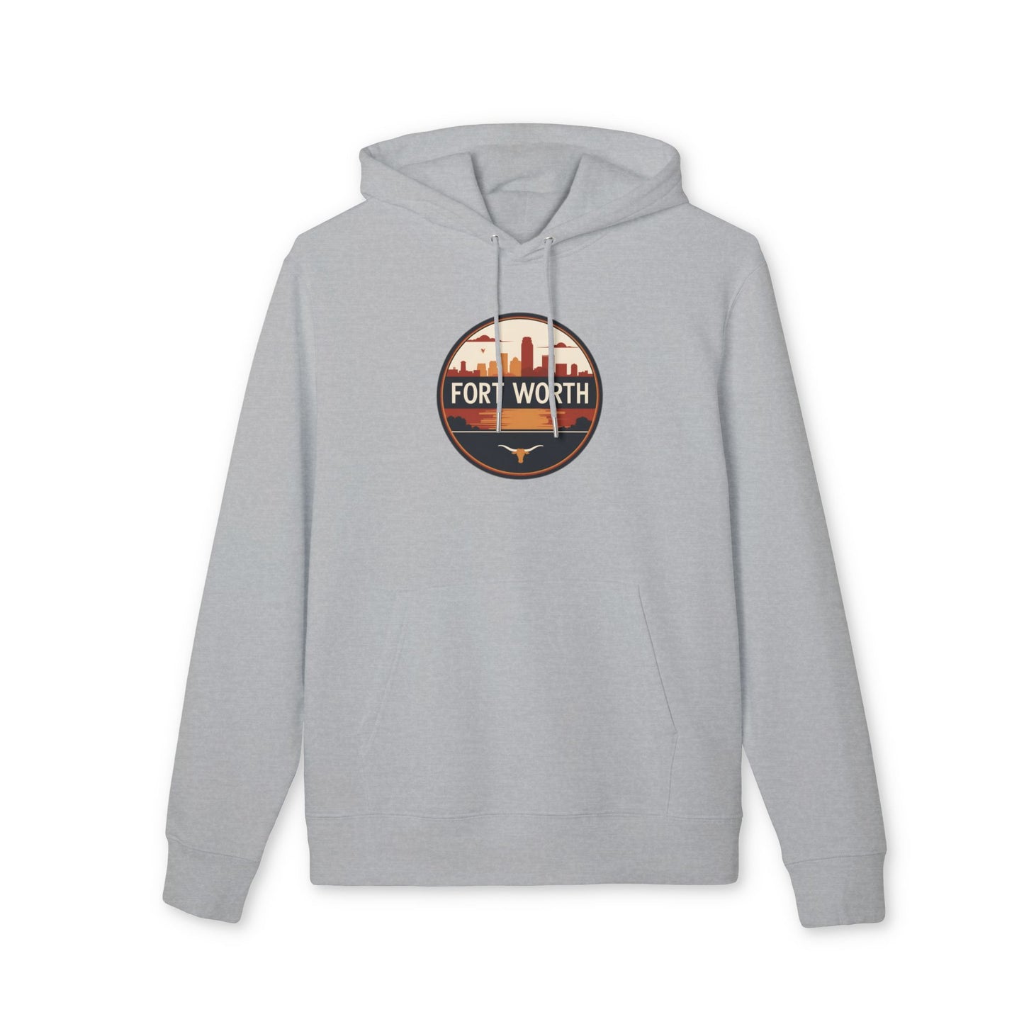Fort Worth Skyline Hoodie — Retro Cityscape Sweatshirt