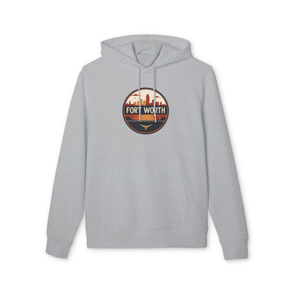 Fort Worth Skyline Hoodie — Retro Cityscape Sweatshirt