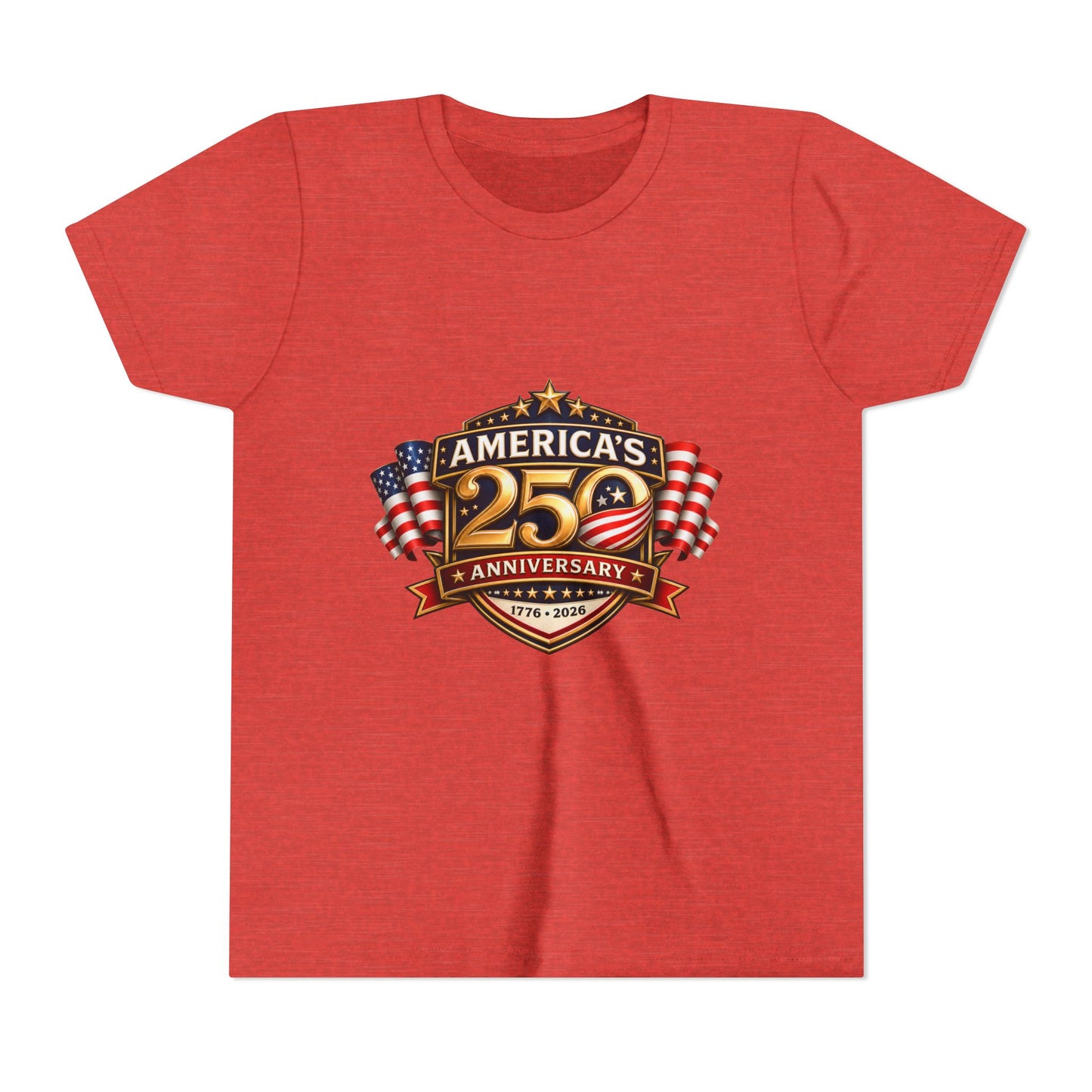 America's 250th Anniversary Youth Tee - Patriotic 1776–2026 Celebration Shirt