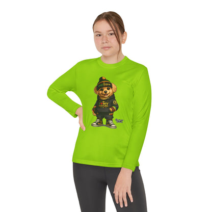Youth Long Sleeve Tee — Streetwear Teddy Bear Graphic