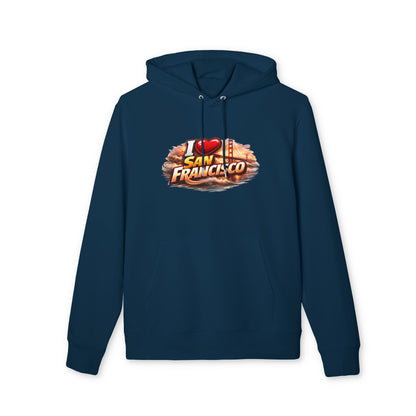 I Love San Francisco Hoodie — Retro City Skyline Graphic