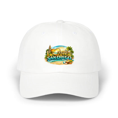 I Love San Diego Dad Cap — Vintage Beach Souvenir Hat