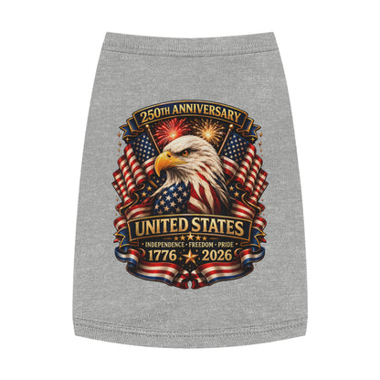 Patriotic Pet Tank — 250th United States Anniversary Eagle (1776–2026)