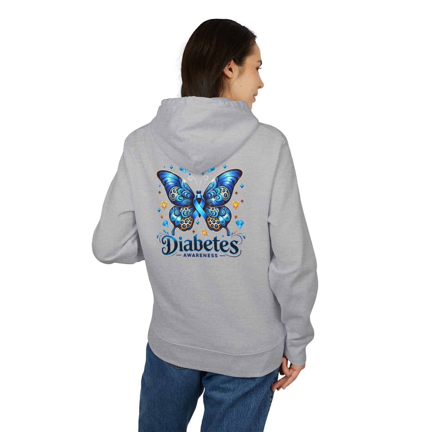 Diabetes Awareness Butterfly Hoodie