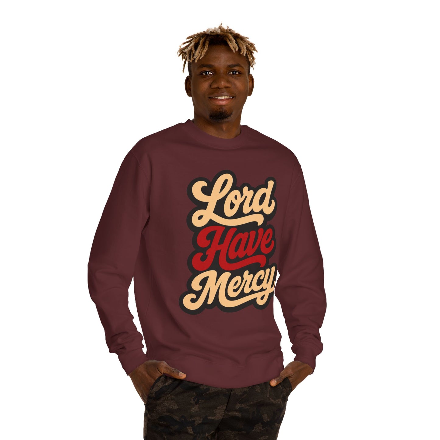 Lord Have Mercy Sweatshirt — Retro Script Graphic Crewneck