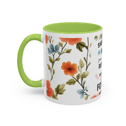 She Held My Hand Forever Floral Coffee Mug