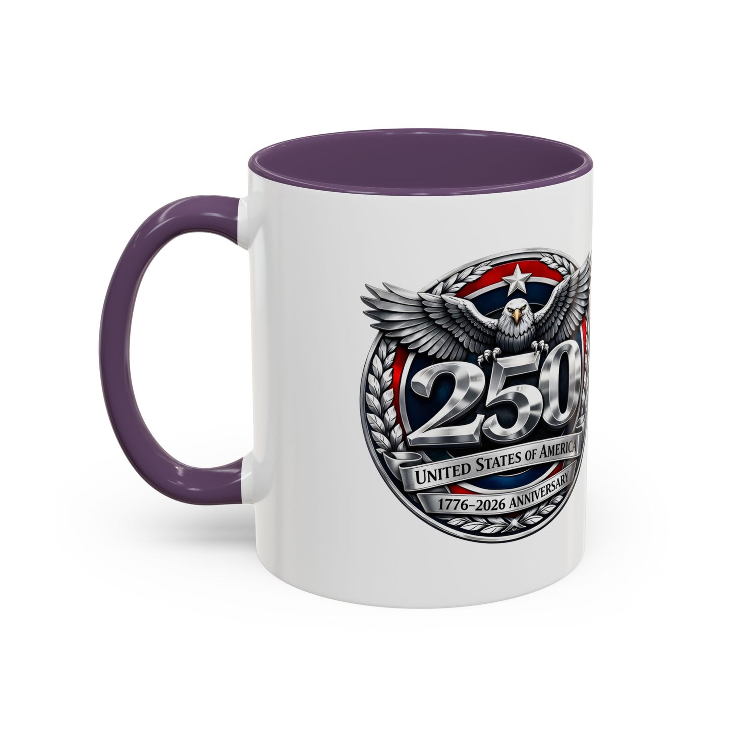 250th USA Bicentennial Eagle Coffee Mug — 1776–2026 Anniversary Accent Mug