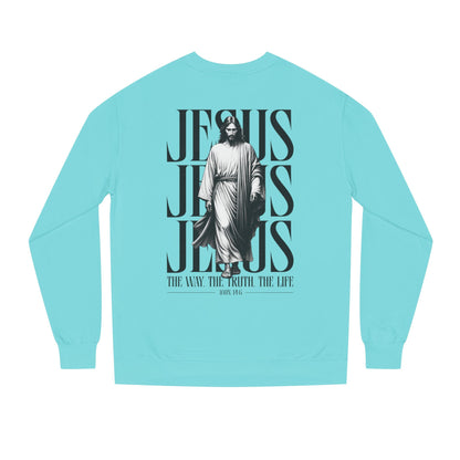 Jesus Graphic Sweatshirt — 'The Way The Truth The Life' Christian Crewneck