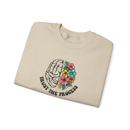 Trust the Process Brain & Flowers Sweatshirt