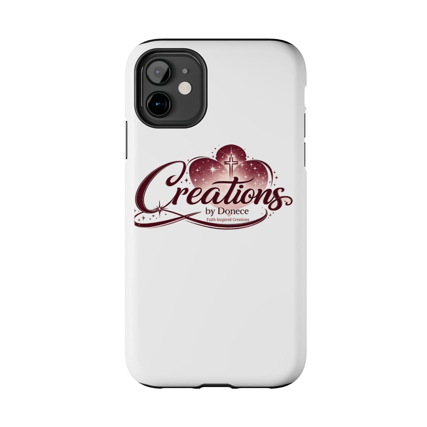 Tough Phone Case — "Creations by Donece" Logo Protective Phone Cover