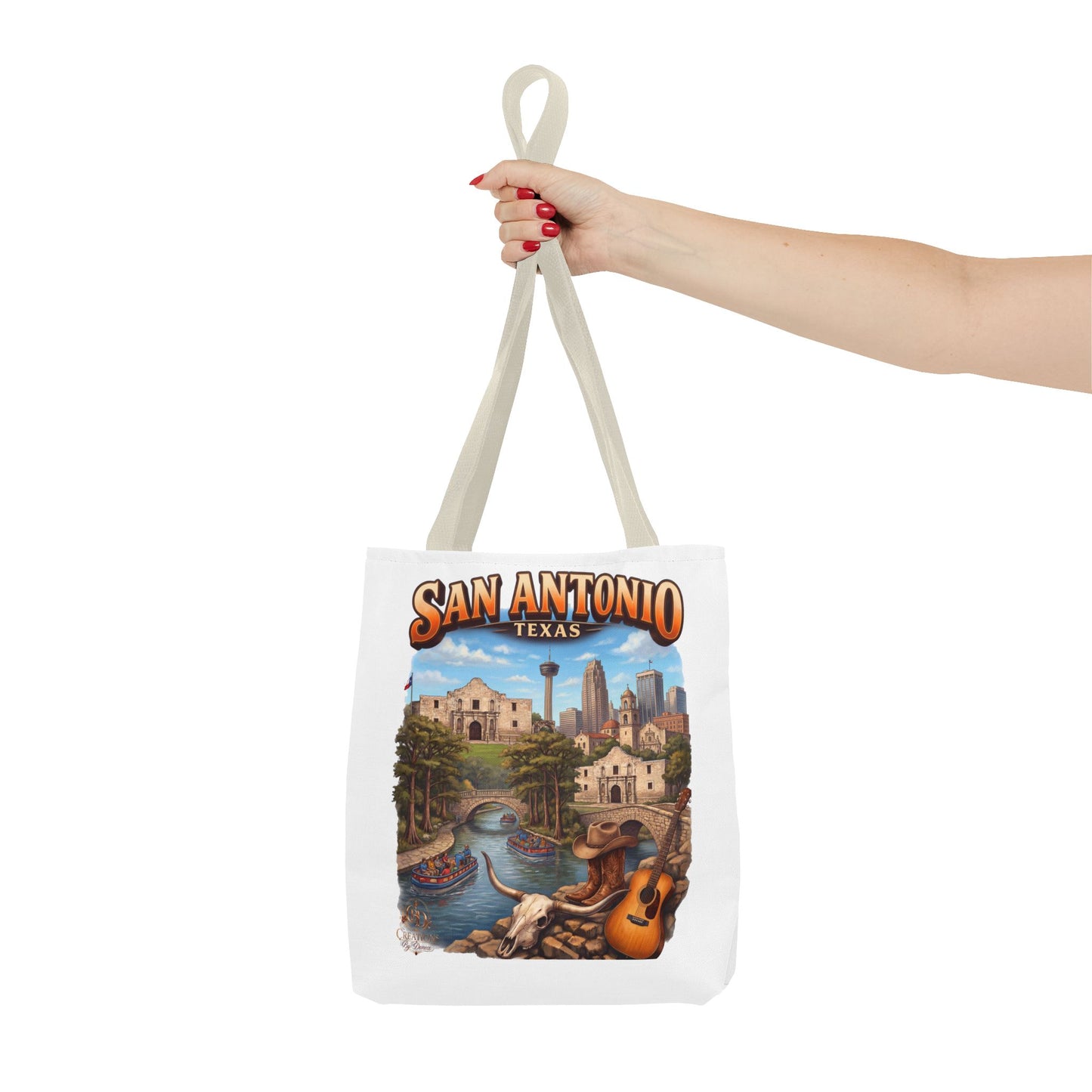 San Antonio Texas Tote Bag — Riverwalk Landmark Travel Souvenir