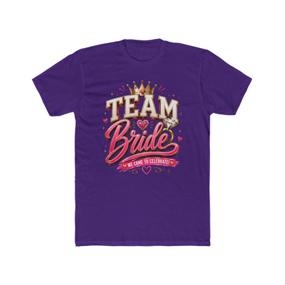 Team Bride T‑Shirt — Bachelorette Party Tee with Crown & Hearts