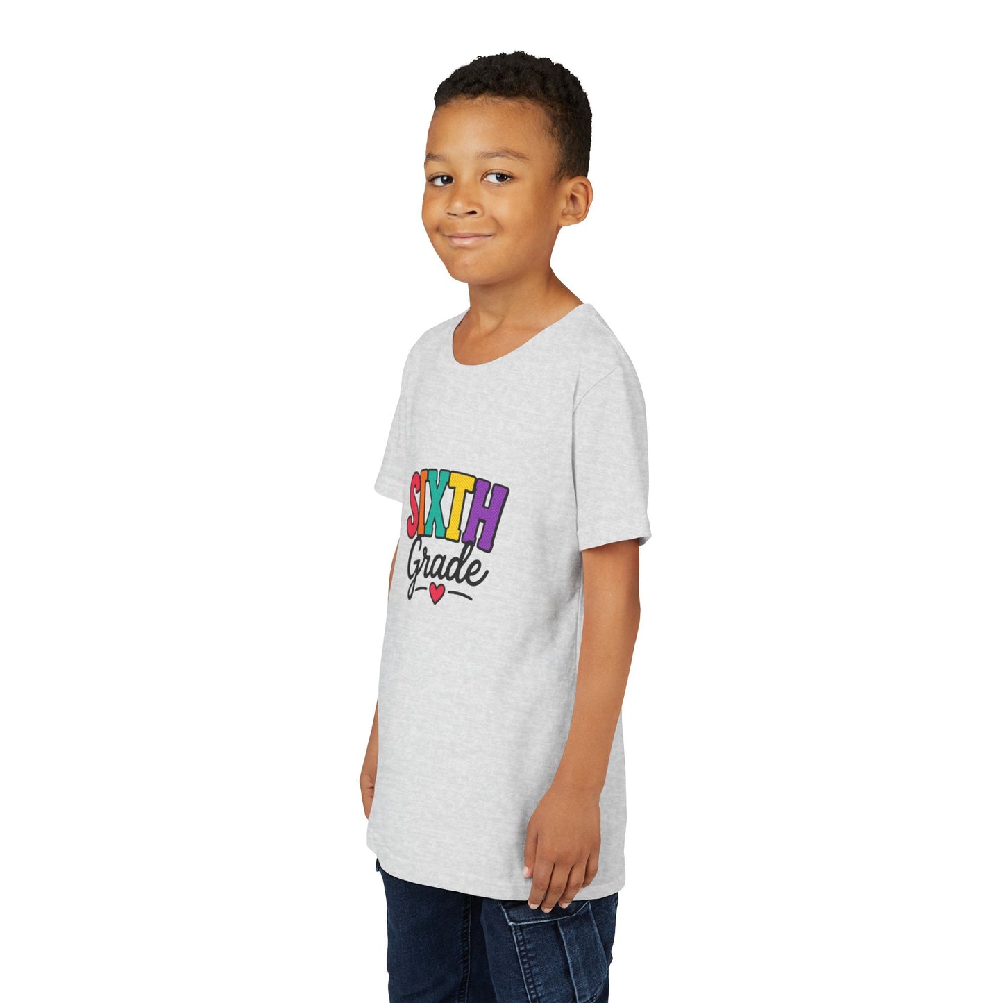 Sixth Grade Youth Tee – Colorful Back to School Shirt