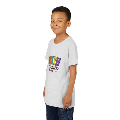 Sixth Grade Youth Tee – Colorful Back to School Shirt