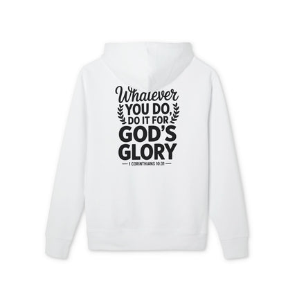 God's Glory Hoodie — "Whatever You Do, Do It For God's Glory" Christian Pullover