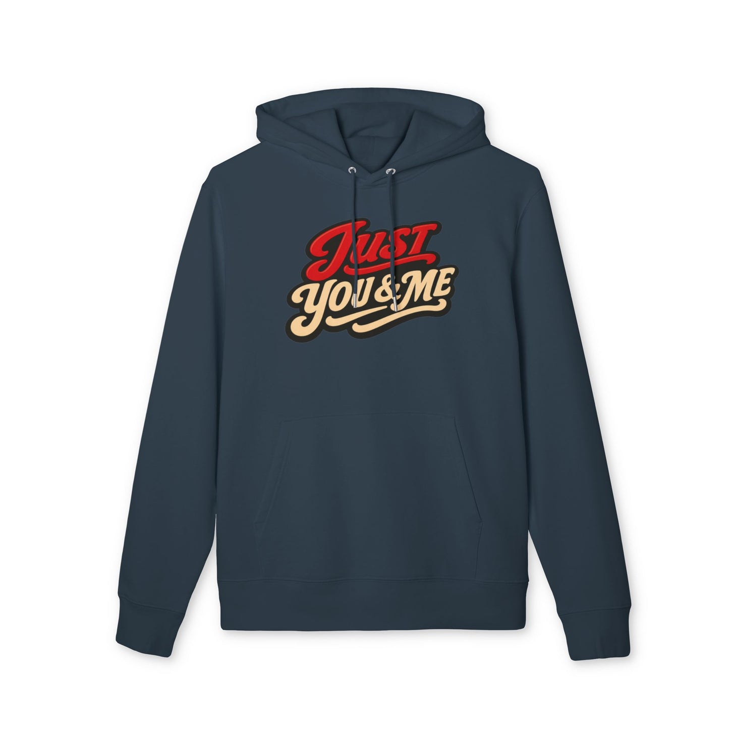 Just You & Me Hoodie — Retro Script Couples Pullover