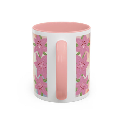 Mom Acronym Coffee Mug — "MOM: Magical • One-of-a-Kind • Motivator" Floral Accent