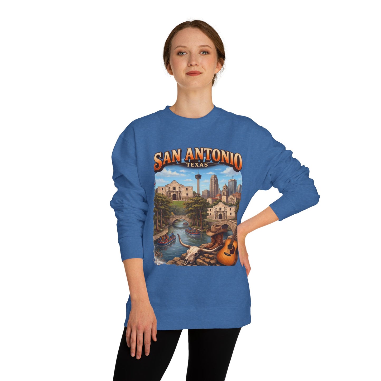 San Antonio Riverwalk Sweatshirt — Texas Travel Scenic Crewneck