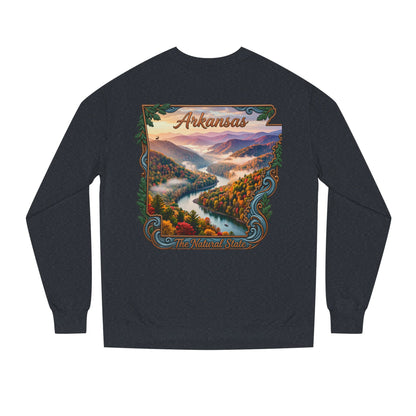 Arkansas Scenic Sweatshirt — The Natural State Autumn River Crew