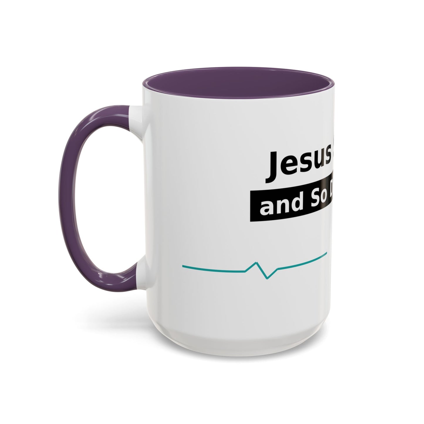 Jesus Saves… and So Does Insulin - Faith & Diabetes Accent Coffee Mug (11/15 oz)