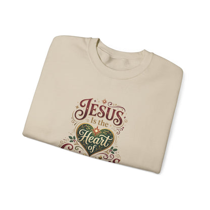 Jesus Is the Heart of Christmas  Sweatshirt