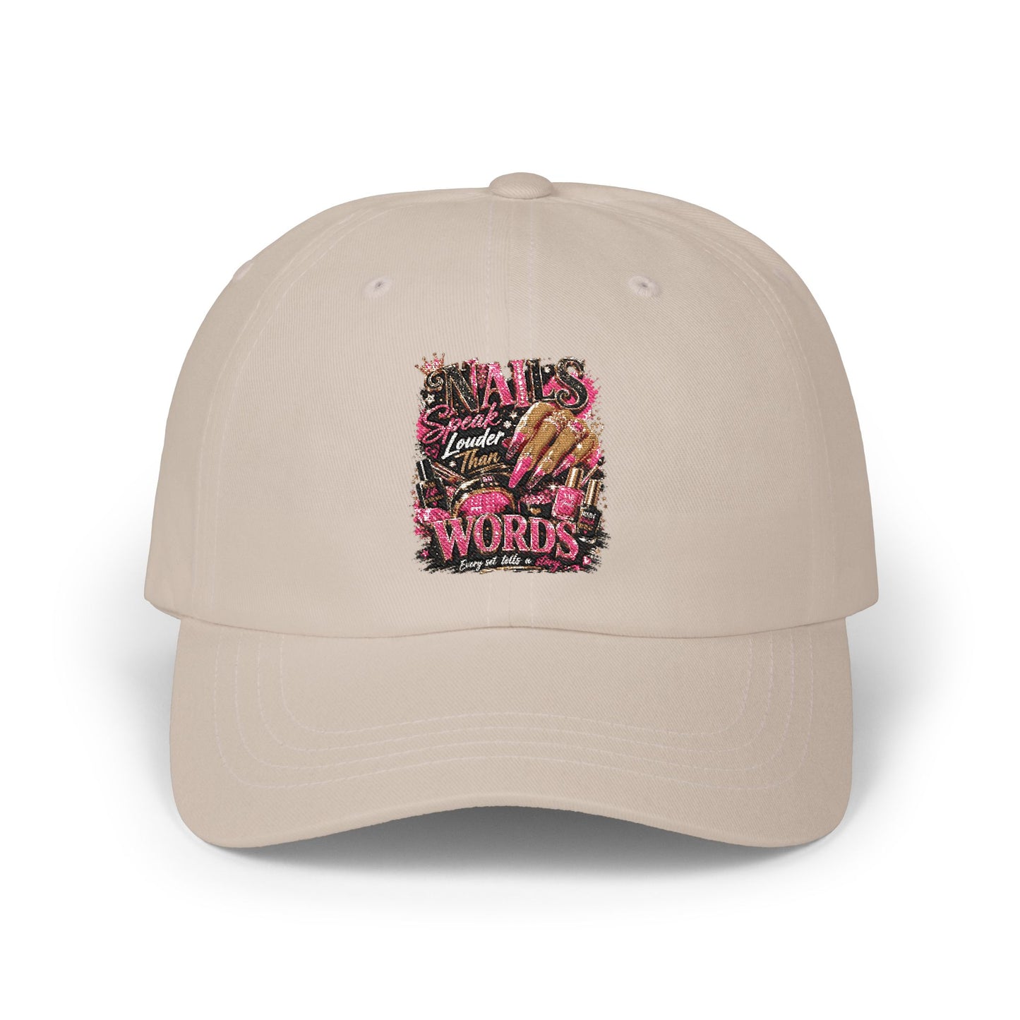 Classic Dad Cap — Floral Leopard "Love Words" Embroidered Baseball Hat