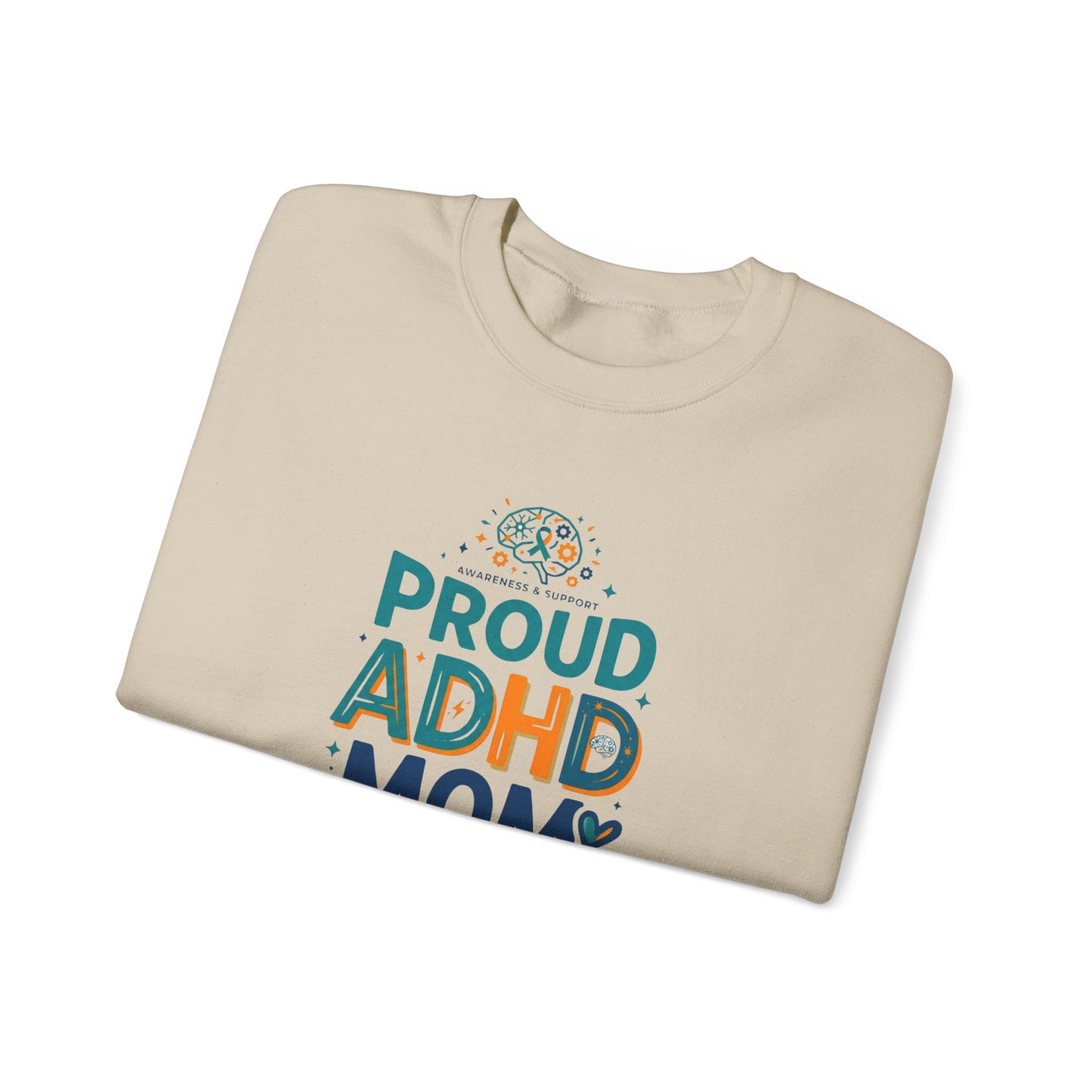 Proud ADHD Mom Crewneck Sweatshirt