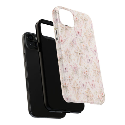 Blessed Wings Phone Case | Christian Floral iPhone Case