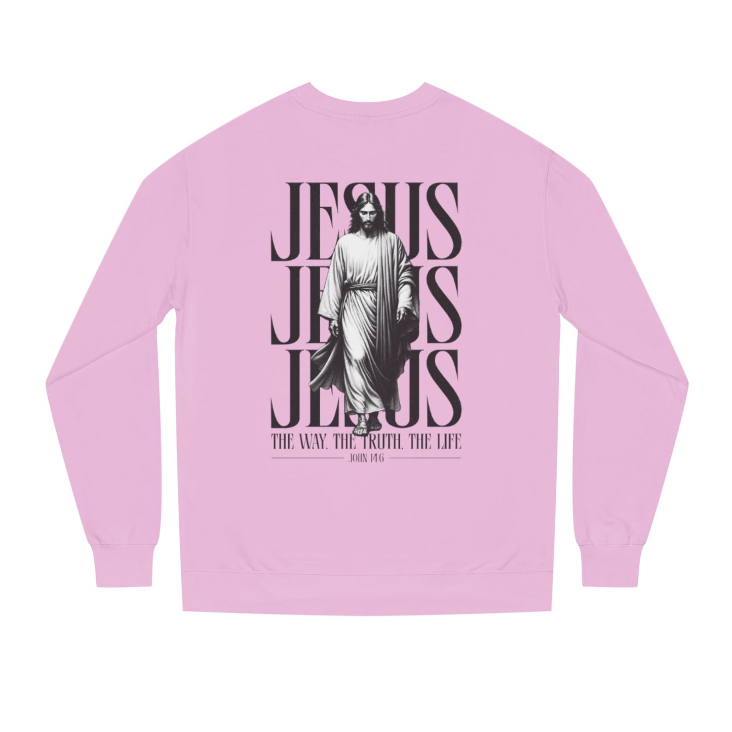 Jesus Crewneck Sweatshirt – The Way The Truth The Life Graphic