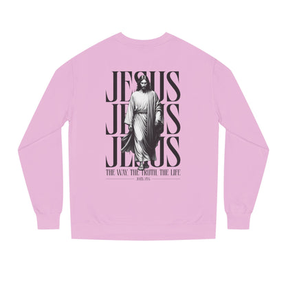 Jesus Crewneck Sweatshirt – The Way The Truth The Life Graphic